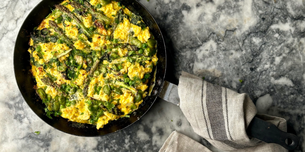 Fritatata in a pan