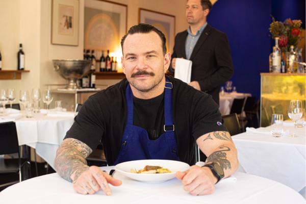 Chef Dan Lidgard at Bau Bau restaurant.