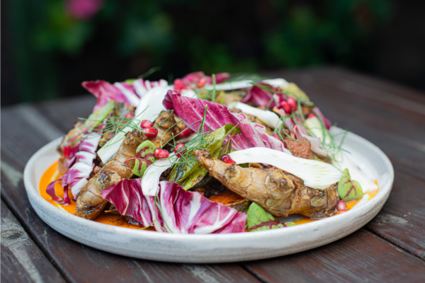 Roasted winter veg by chef Ben Dowling of Tulum Store.