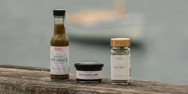 Award winning Southern Seagreens kelp products.