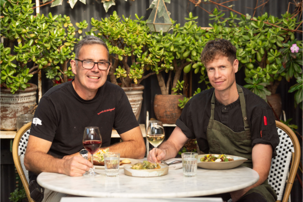 Chefs Sean Flanagan and Leo Howard from Wildgrain.